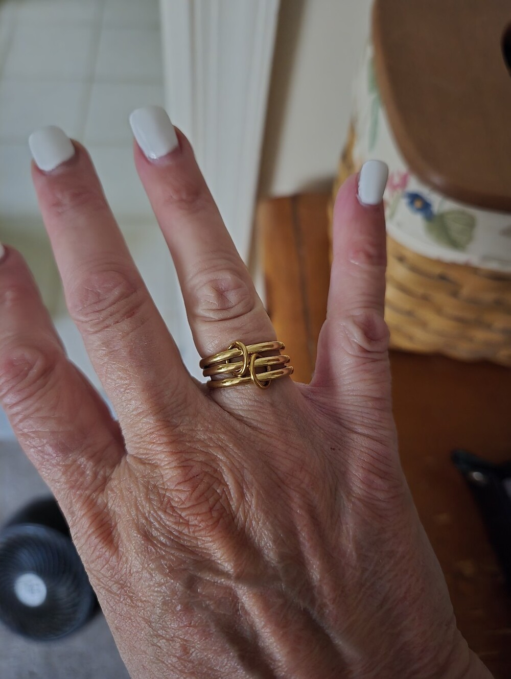 The Neon Cactus Studio Blake Ring Gold Multi-Band Twist Statement Ring